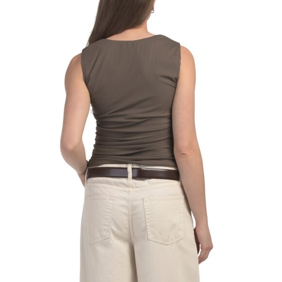 SUNDAY EDITION Coco Square Neck Basic Top - Picture 2 of 2